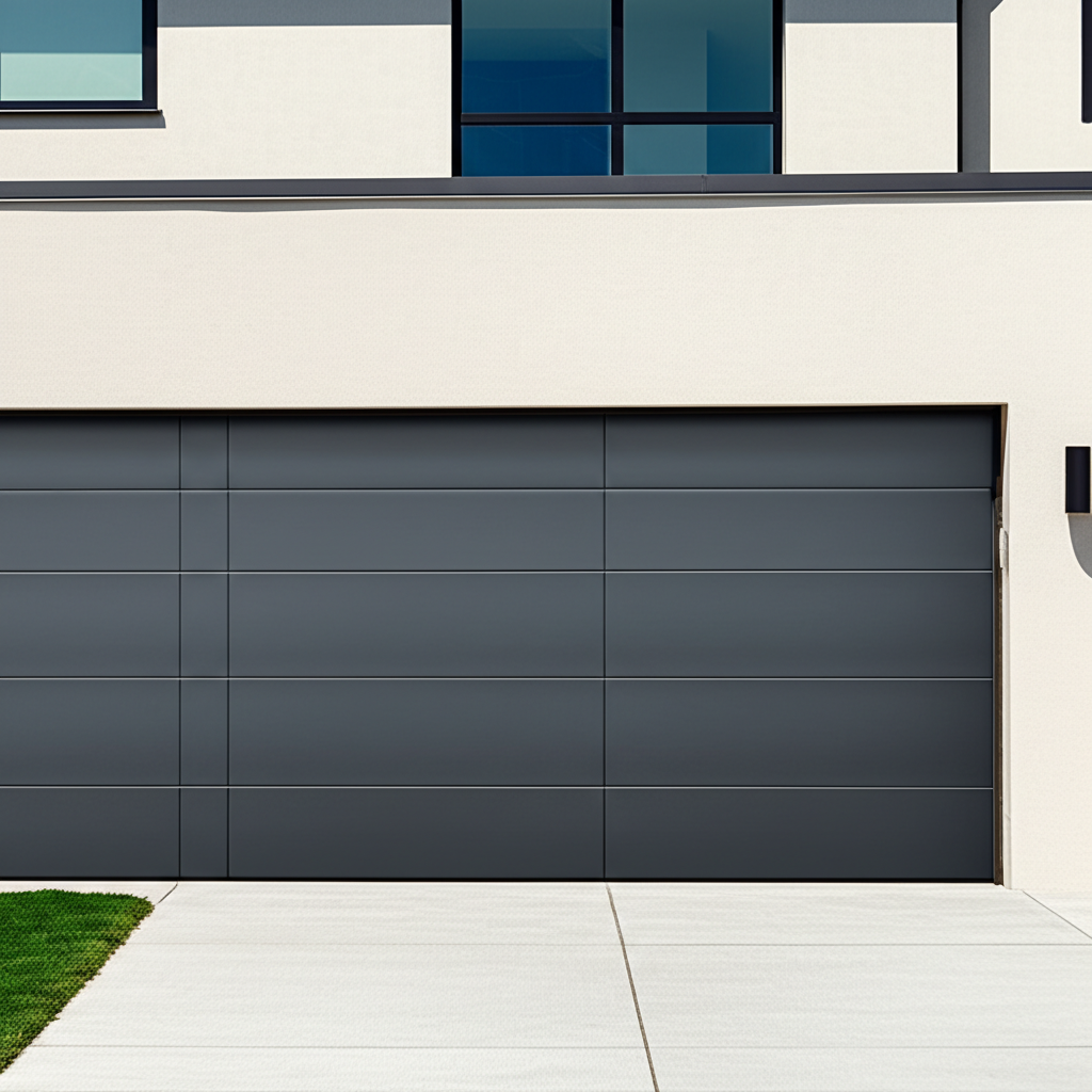 Modern residential garage door installation in Hesperia
